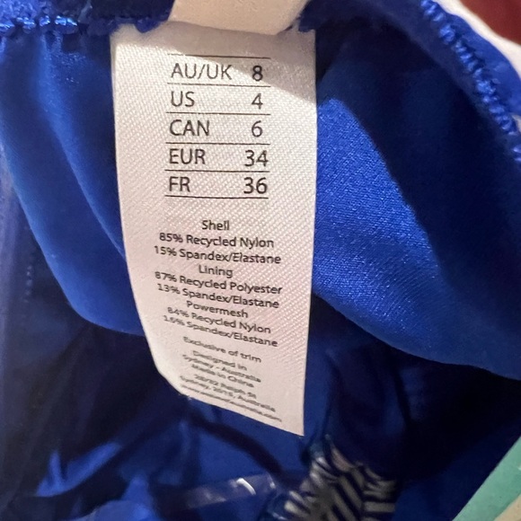 NWT Sea Level Women’s Varsity Halter Bandeau Tankini Top in Blue/White stripes - Picture 6 of 7